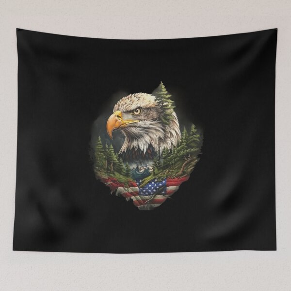 Item preview, My Spirit Mystical Animal is Eagle.Eagle head with nature designed and sold by elnexshop.