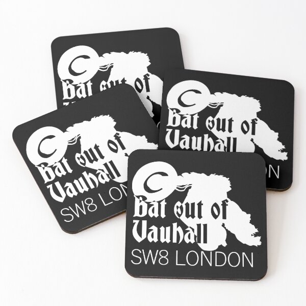 Item preview, SW8 Bat out of Vauxhall (White on black) designed and sold by Londonation.