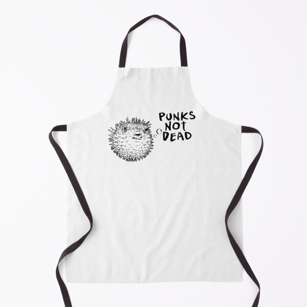 Aperçu de l'œuvre Poisson-globe / Punks Not Dead créée et vendue par happynerdyshirt.