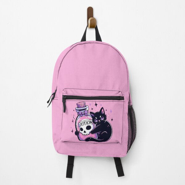 Item preview, Kawaii Black Cat, Pink Death Potion designed and sold by TomFrontierArt.