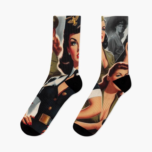 Item preview, Retro Military Pin-ups designed and sold by PulpVintage.