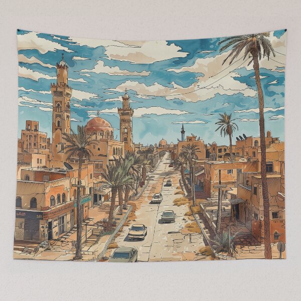 Item preview, Libya Digital Illustration designed and sold by ComicsFactory.