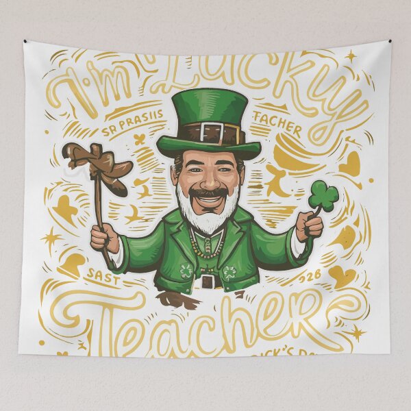 Item preview, I'm Lucky Teacher, St. Patrick's Day shirt for men and women designed and sold by kirallshop.