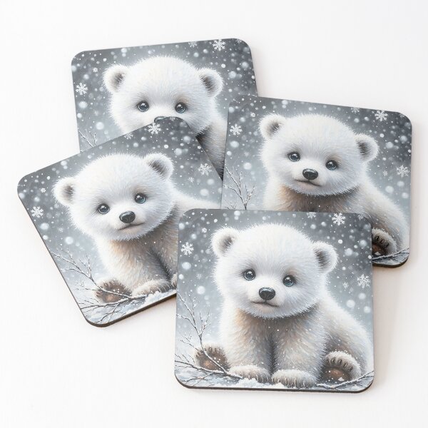 Item preview, Majestic Polar Bear - Arctic Wildlife Canvas Print designed and sold by StickerStudio27.
