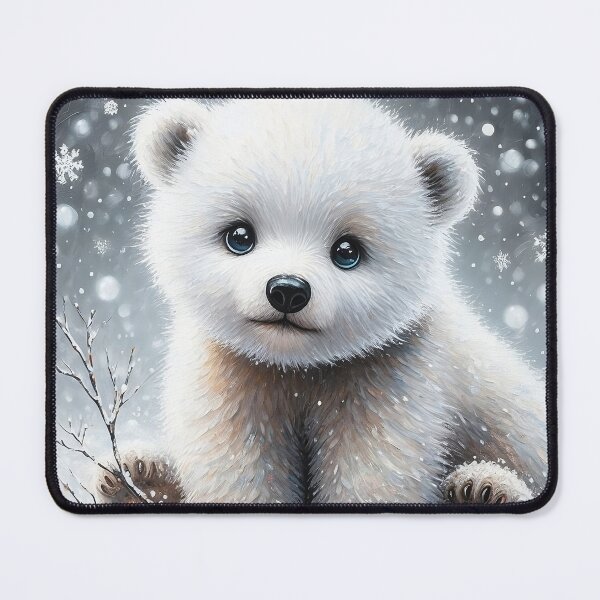 Item preview, Majestic Polar Bear - Arctic Wildlife Canvas Print designed and sold by StickerStudio27.