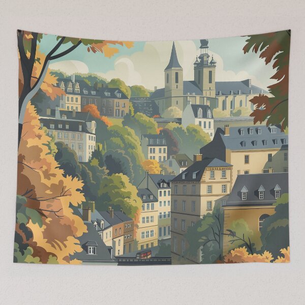 Item preview, Luxembourg Digital Illustration designed and sold by ComicsFactory.