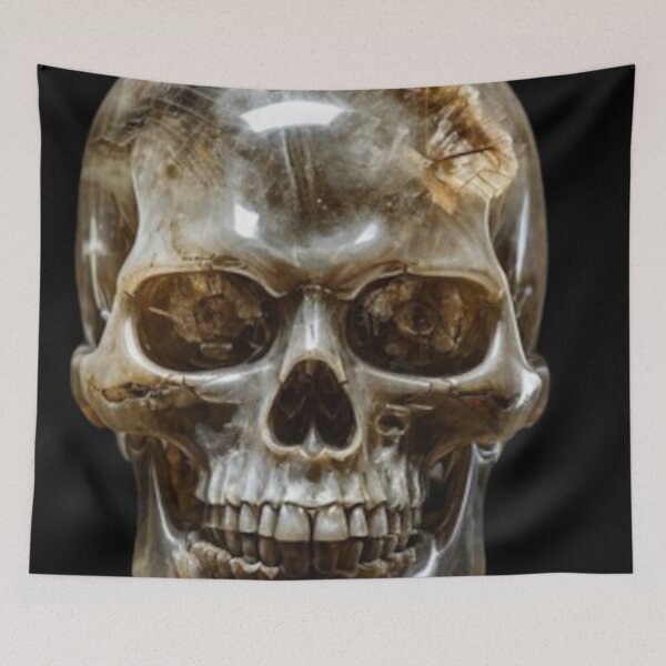 Item preview, Crystal Skull (Rutile Quartz) designed and sold by Zendragon-Store.