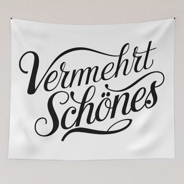 Artikelvorschau, „Vermehrt Schönes“ Typografie Design Serifen Elegant entworfen und verkauft von WatermelonPink.