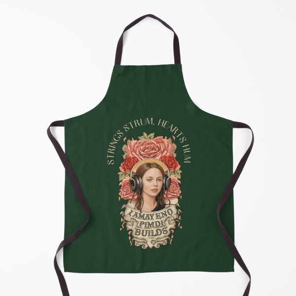 Item preview, A cool t-shirt for music lovers depicting the figure of a woman with headphones on her ears- 'STRINGS STRUM, HEARTS HUM'. designed and sold by Gadget80.
