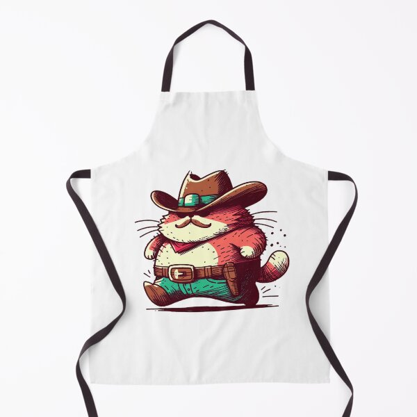 Item preview, fatcat cowboy designed and sold by Funky Land.