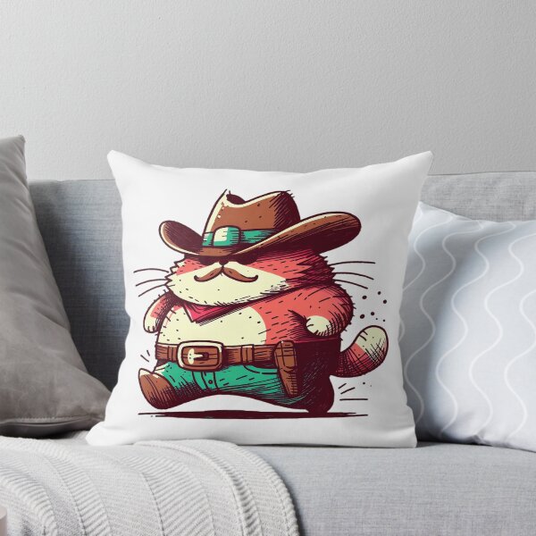 Item preview, fatcat cowboy designed and sold by Funky Land.