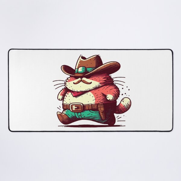 Item preview, fatcat cowboy designed and sold by Funky Land.