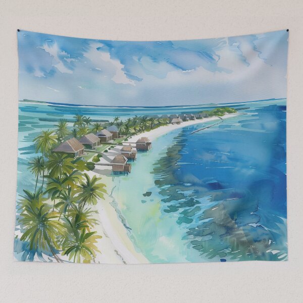 Item preview, Maldives Digital Illustration designed and sold by ComicsFactory.