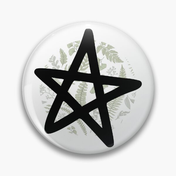 Item preview, Pentagram on Ferns designed and sold by WildWoodlandWitch.