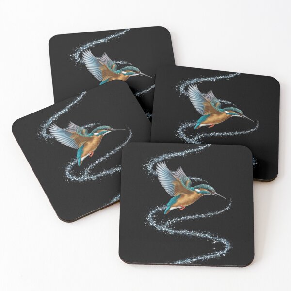Item preview, Flying galactic kingfisher designed and sold by WildernessTints.