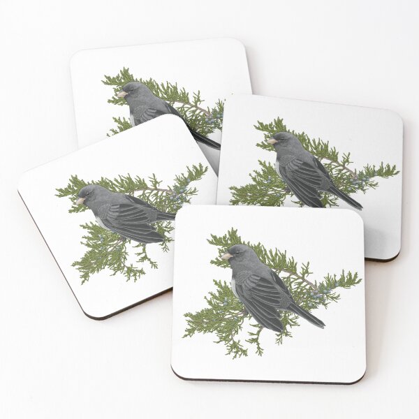 Item preview, Dark Eyed Junco and Eastern Red Cedar designed and sold by sdawsonart.