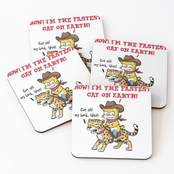 Item preview, I'm the fastest cat on Earth - Funny cat riding cheetah  designed and sold by Micjr.