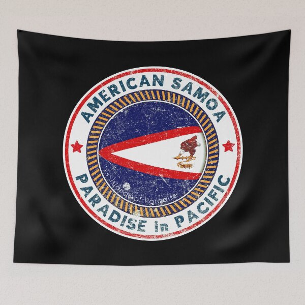 Item preview, Vintage American Samoa Flag - American Samoa - Paradise in Pacific designed and sold by patriotwardrobe.
