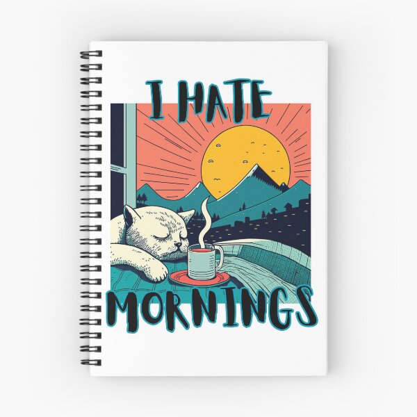 Item preview, I Hate Mornings designed and sold by letsgetinspired.