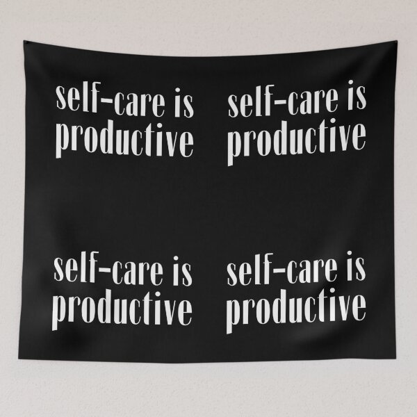 Item preview, self-care is productive designed and sold by UnCoverDesign.