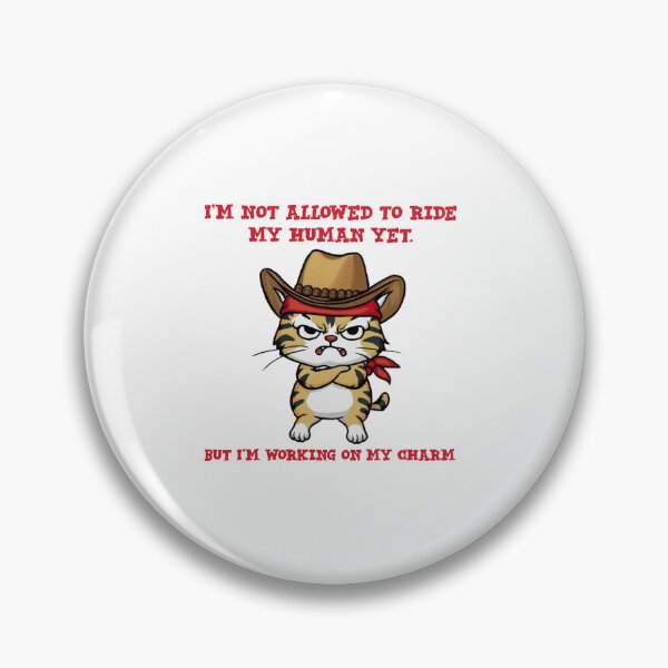 Item preview, Funny cowboy cat - I'm not allowed to ride my human yet designed and sold by Micjr.