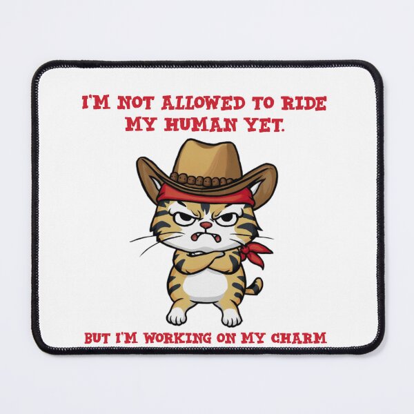 Item preview, Funny cowboy cat - I'm not allowed to ride my human yet designed and sold by Micjr.