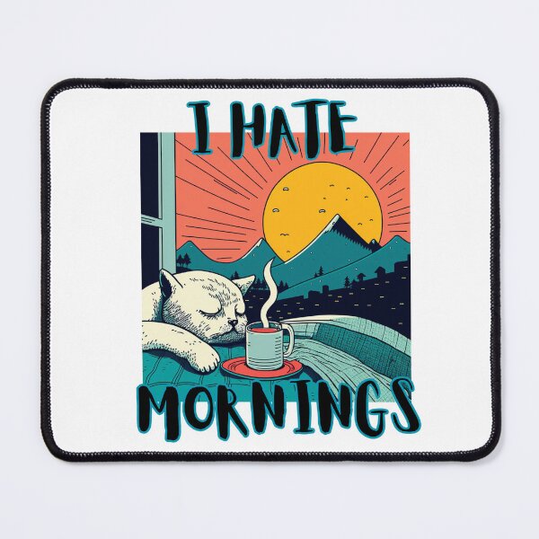 Item preview, I Hate Mornings designed and sold by letsgetinspired.