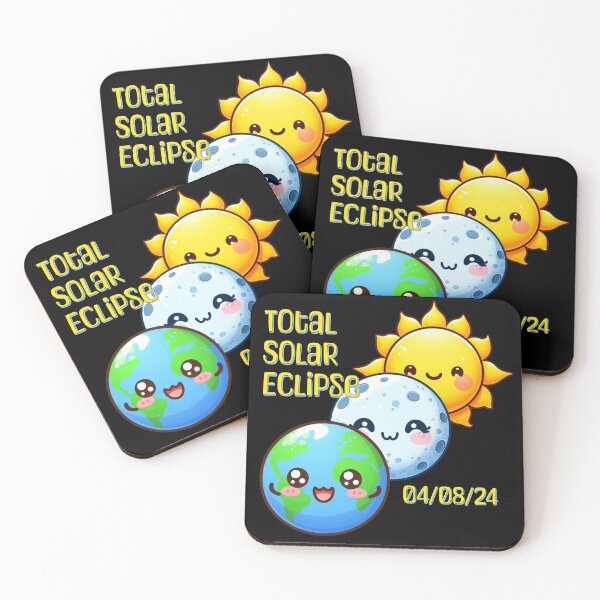 Item preview, Total Solar Eclipse 2024 - Cute Celestial Event Design designed and sold by edesignprints.