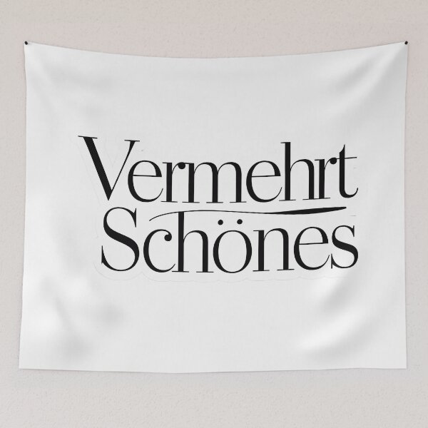 Item preview, "Vermehrt Schönes" Typography Design Minimalistic Filigrane Elegant designed and sold by WatermelonPink.
