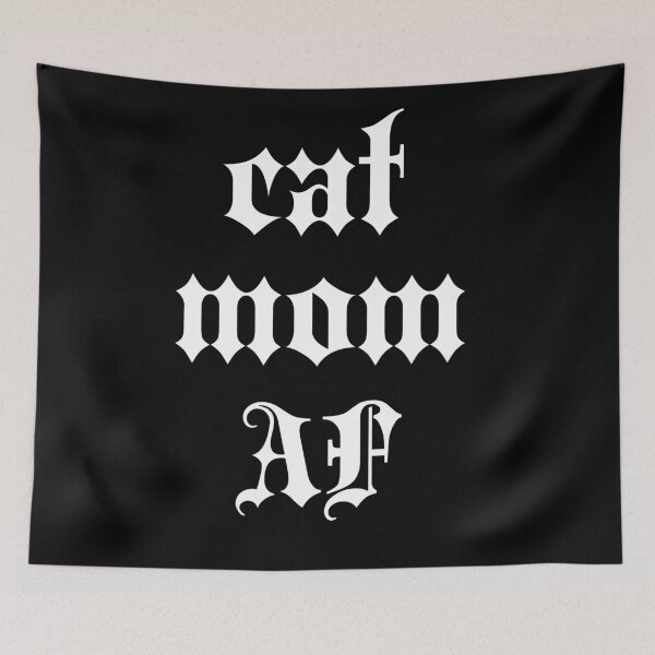 Item preview, cat mom af Alt Aesthetic retro vintage gothic   designed and sold by Catophile.