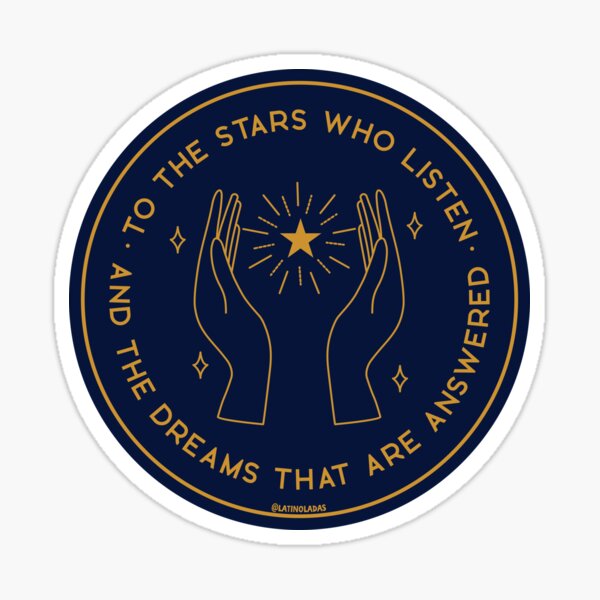 Item preview, To The Stars Who Listen / Navy Blue Gold Acotar Trendy Merch Bookworm Rhysand Feyre Darling Crescent City Kindle Addicts Gifts Feysand  designed and sold by Latinoladas.