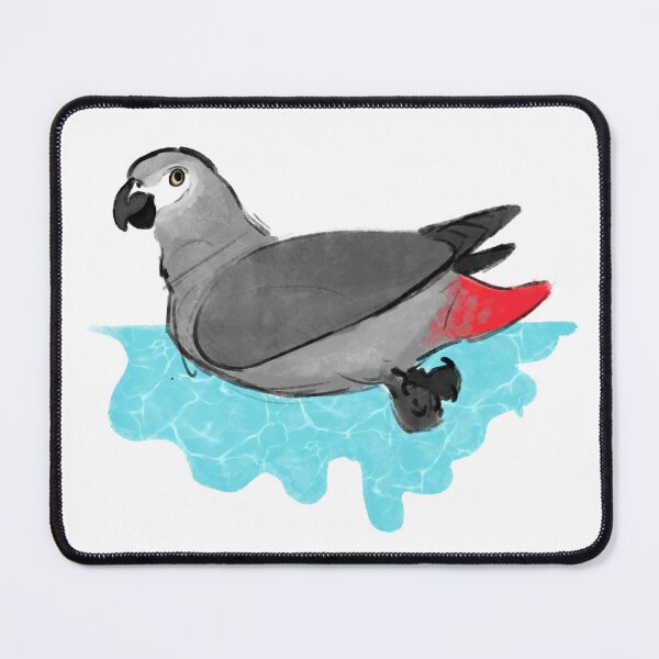 Item preview, African grey as a duck designed and sold by BourkiiBoutique.