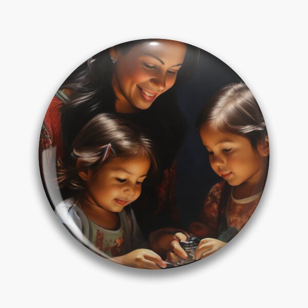 Item preview, Mother playing with her children designed and sold by Sam & Fam.