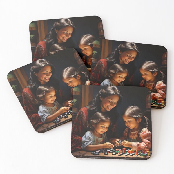 Item preview, Mother playing with her children designed and sold by Sam & Fam.