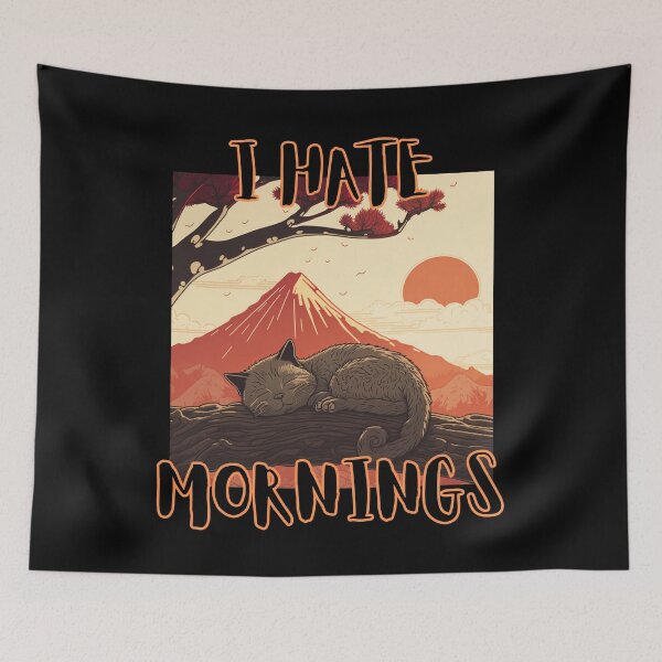 Item preview, I Hate Mornings designed and sold by letsgetinspired.