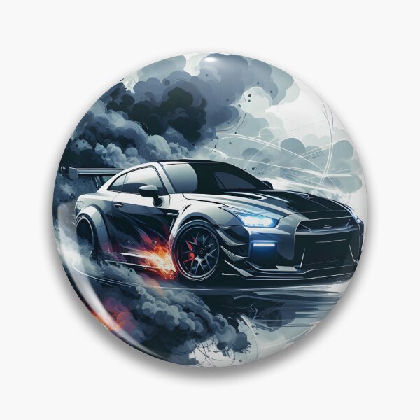Item preview, Sport car in fire and smoke designed and sold by Nazardes.