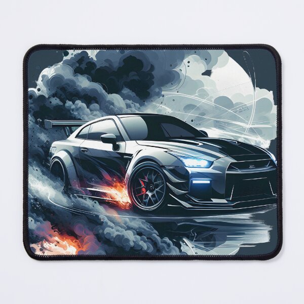 Item preview, Sport car in fire and smoke designed and sold by Nazardes.