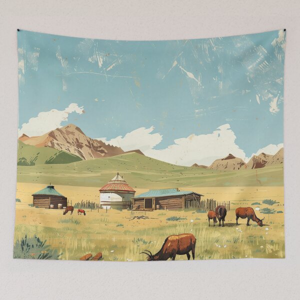 Item preview, Mongolia Digital Illustration designed and sold by ComicsFactory.