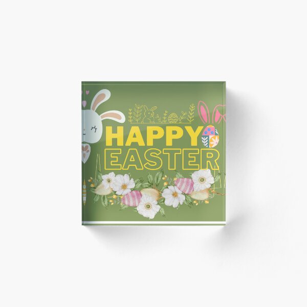 Aperçu de l'œuvre Joyeuses Pâques Flore créée et vendue par ForgeCreativity.