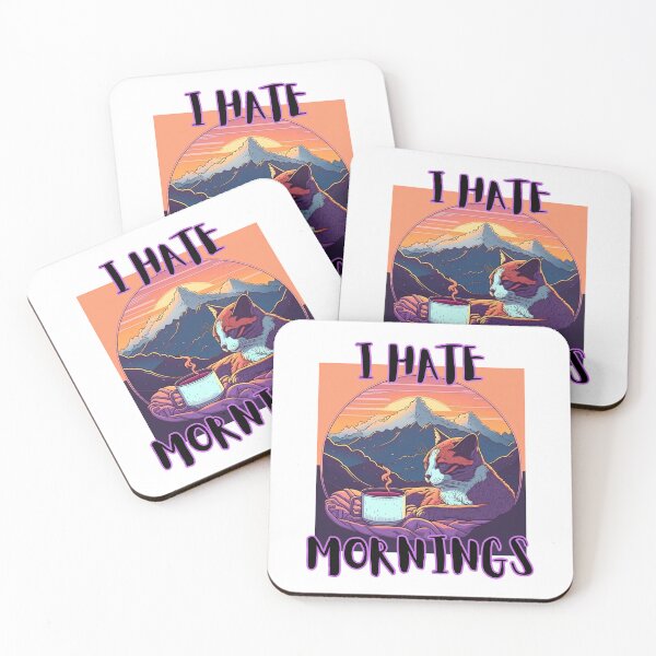 Item preview, I Hate Mornings designed and sold by letsgetinspired.