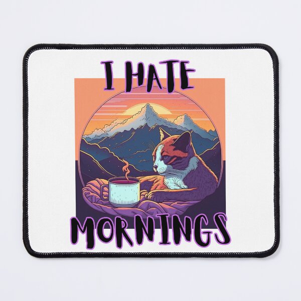 Item preview, I Hate Mornings designed and sold by letsgetinspired.