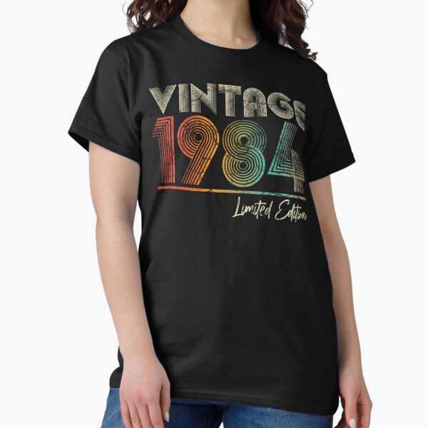Aperçu de l'œuvre Cadeaux d'anniversaire vintage 1984 en édition limitée pour femmes et hommes créée et vendue par Tigerr3g.