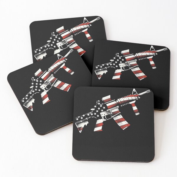 Item preview, AR 15 American Flag - Patriotic Firearms Design for Printed Products designed and sold by Gatsbird Design.