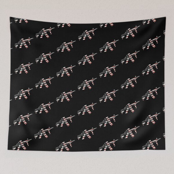 Item preview, AR 15 American Flag - Patriotic Firearms Design for Printed Products designed and sold by Gatsbird Design.