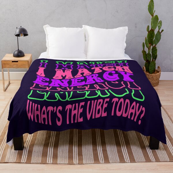 Item preview, I Match Energy What's The Vibe Today Colorful Retro Groove designed and sold by SandyMDesigns.