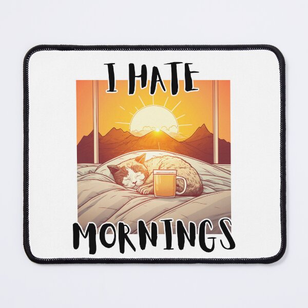 Item preview, I Hate Mornings designed and sold by letsgetinspired.