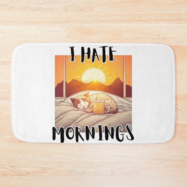 Item preview, I Hate Mornings designed and sold by letsgetinspired.