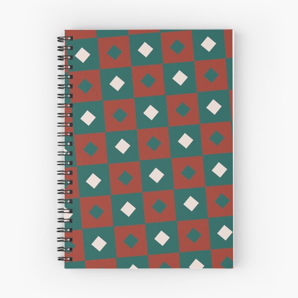 Item preview, Teal Red & White Squares & Diamonds Eternal Impressions Design designed and sold by Alchemy-A-La-G.