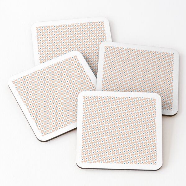 Item preview, Peach Blue White Squares & Diamonds Alternate Eternal Impressions  designed and sold by Alchemy-A-La-G.