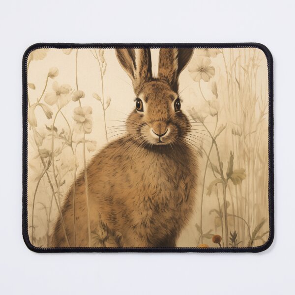 Item preview, The English Hare Among the Wildflowers designed and sold by wolfandbird.